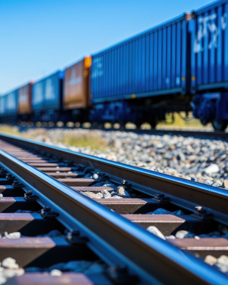 Train de fret conteneurisé